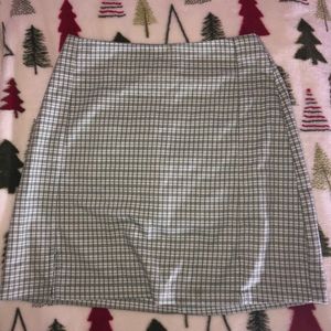 green plaid cara skirt